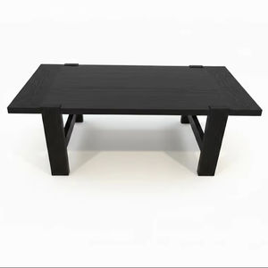 Muebles Modernos para Sala de Estar Estilo Vietnamita, Mesa de Centro Rectangular de Madera de Pino, MDF y Chapa de Fresno KD, Duradera, Ligera y Decorativa - Product Image 1