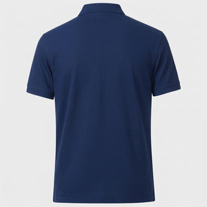 เสื้อโปโลผู้ชายคุณภาพสูง ลายเรียบง่าย แขนสั้น ผ้าฝ้ายเจอร์ซีย์ ระบายอากาศได้ดี ไม่ยับง่าย - Product Image 3