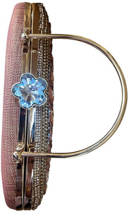 Pochette de Soirée Scintillante pour Femme, Forme Selle, Fermeture Auto-agrippante, Ornée de Cristaux et Strass, Idéale Mariage, Fête, Bal de Promo - Product Image 3