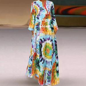 Vente en gros de qualité supérieure Borka Abaya musulmane à manches longues pour femmes Dubai Abaya Maxi Muslimah Robe élégante Robe abaya double couche - Product Image 2