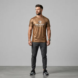 Camisetas de Franela Personalizadas para Hombre, Tela de Alta Calidad, Patrón de Letras, 100% Algodón, Contraste Ecológico, Secado Rápido, Casual - Product Image 1