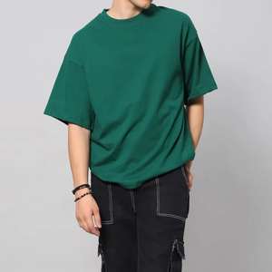 T-shirt surdimensionné pour homme avec logo personnalisé, taille plus, impression par transfert thermique, couleur personnalisée - Product Image 2