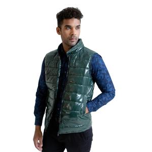 Chaqueta acolchada de burbuja brillante de plumas de moda para hombre, chaqueta de alta calidad, chaquetas de bombardero cortavientos con cremallera para exteriores para hombre - Product Image 1