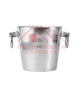 Seau à vin en argent fini, design moderne, qualité supérieure, seau à glace avec poignée, refroidisseur de bouteilles de champagne et de vin - Product Image 4