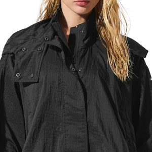 Veste coupe-vent légère en ripstop pour femme, tendance du moment, avec fermeture éclair intégrale, veste de sport, fabrication OEM sur mesure, marque privée - Product Image 3