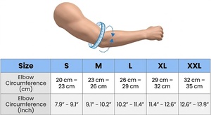 Soporte de compresión profesional para codo deportivo, alivio de tendinitis, equipo de rendimiento para gimnasio, fitness y levantamiento de pesas - Product Image 6