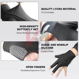 Guantes de Billar Ligeros, Duraderos, de Material Suave, Ajuste Cómodo, Alta Precisión para Deportes de Billar - Product Image 6