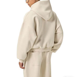 Ensembles de survêtements décontractés unisexe pour hommes : sweats à capuche amples et pantalons de jogging épais personnalisables - Product Image 6