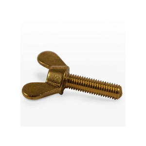 Perno de ala de latón de fácil agarre para sujeción manual en equipos, muebles, gabinetes y aplicaciones mecánicas - Product Image 4
