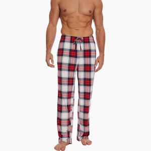 Wholesale <b>Loungewear</b> Modal <b>Mens</b> Pajama <b>Pants</b> Custom Cotton Plaid Bamboo Pajama <b>Pants</b> <b>Men's</b> Sleepwear Soft Breathable Nightwear - Product Image 1