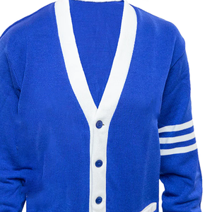 Cardigan en Coton Tricoté Unisexe 100% Coton, Respirant, Épais, Boutonné, Décontracté, Hiver, Vêtement d'extérieur pour Sororités et Fraternités, Vente en Gros - Product Image 3