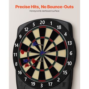 Tavolo da Freccette Elettronico da 13,5 Pollici con 43 Giochi e Oltre 200 Variazioni, 6 Alette e Astine per Freccette, Set per Fino a 8 Giocatori - Product Image 3