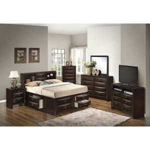 Letto in Legno con Contenitore Marilla G1525G FSB3, Finitura Cappuccino - Product Image 3