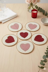 Wholesale Handmade <b>Beaded</b> Embroidery <b>Coasters</b> for Home Decor Stores, Hotels, Restaurants, Cafes, Boutiques and Gift - Product Image 5