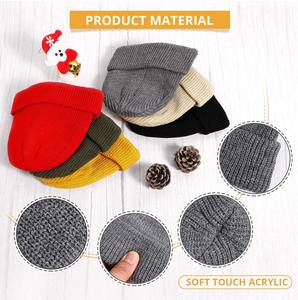 Bonnet tricoté uni doux et chaud pour enfant, personnalisable avec logo, idéal pour la plage et les voyages – Vente en gros - Product Image 4