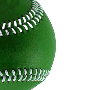 Green <b>Baseball</b> Training <b>Ball</b> Soft Stitched for Practice Use - Product Image 2
