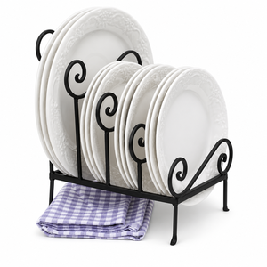 Factory Direct Premium Stainless Steel Plate Stand & Dish Drying <b>Rack</b> Kitchen Organizer <b>for</b> Countertop Plate <b>Rack</b> - Product Image 6