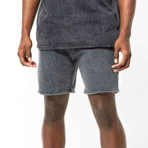 Conjunto de Camisa y Pantalones Cortos para Hombre, Estilo Vintage, Lavado Ácido, Manga Corta, Dos Piezas, Ropa Casual Urbana, Personalizable, Venta al Por Mayor - Product Image 5