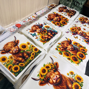 สติกเกอร์รีดร้อน PET คุณภาพสูง ทนทาน เป็นมิตรกับสิ่งแวดล้อม ซักได้ สัมผัสนุ่ม ลายการ์ตูนสำหรับเสื้อผ้า - Product Image 2