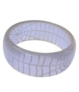 Bracelet empilable multicolore rose et blanc en silicone et résine, élégant et mignon, design tendance unisexe, bijoux pour femme - Product Image 3