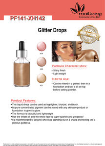 Mailkang PF141 Plastic Liquid Glitter <b>Drops</b> Highlighter with Customizable Options - Product Image 2