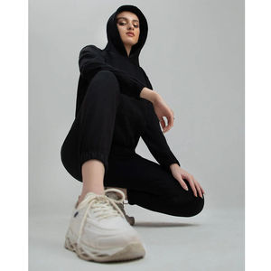 Conjunto Deportivo Informal de Invierno con Capucha y Estampado Personalizado para Mujer, Conjunto de 2 Piezas, Pantalones de Yoga y Chaqueta para Hacer Ejercicio o Yoga - Product Image 2