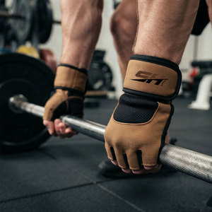 Breathable Men's Half Finger Gym Fitness <b>Gloves</b> Suitable For <b>Weight</b> Lifting Body Building Training Crosss Fit Training Use <b>Glove</b> - Product Image 6