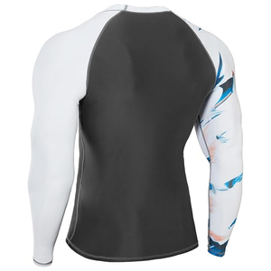 Chemise de compression à manches longues pour homme, imprimé graphique, protection UV, séchage rapide, logo personnalisé, fournisseur OEM - Product Image 6