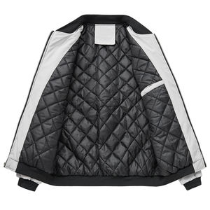 AMERICAN TRENCH CLOTHING <b>Mens</b> Stand Collar <b>Thin</b> Vintage Casual Spring Bomber <b>Jacket</b> Zip Front Logo Windproof Waterproof - Product Image 3