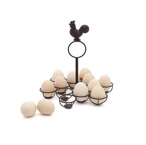 Support à œufs professionnel en fer pour le rangement en cuisine, offrant une construction durable et une organisation efficace des œufs - Product Image 1