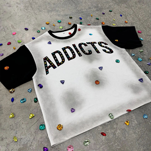 เสื้อยืดโอเวอร์ไซส์ลายกราฟิกสำหรับผู้ชาย สไตล์สตรีทแวร์ ผ้าฝ้ายฟอกสี ทรงหลวม สวมใส่สบาย แนวฮิปฮอป ทันสมัย - Product Image 3