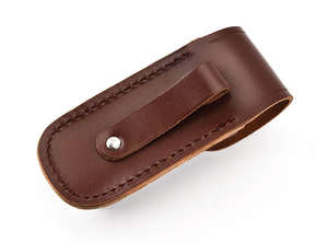 ปลอกมีดหนังแบบเดี่ยวพร้อมคลิปหนีบเข็มขัดและซองกันน้ำความจุสูงสำหรับมีดพกพา - Product Image 2