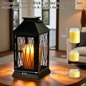 Lanterne en métal de luxe pour bougies, idéale pour la maison, le jardin, la terrasse, les mariages, les événements, les restaurants, la décoration d'hôtels, vente en gros, export, éclairage - Product Image 5