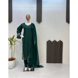 Conjunto de Top-Bottom y Dupatta para mujer - Product Image 6