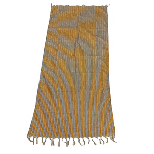 Bengal Stripe imprimé 100% coton écharpe à la mode dernière conception exclusivement Texture douce Logo personnalisé bas prix-pour les femmes - Product Image 1