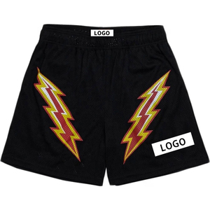 Shorts de basketball unisexes à séchage rapide, antibactériens, imprimés, avec cordon de serrage, logo personnalisé, broderie, maille respirante, personnalisable - Product Image 6