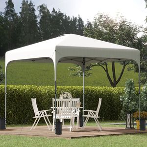 Gazebo Portatile 8x8 con Borsa per il Trasporto con Ruote e 4 Sacchi di Sabbia, Altezza Regolabile - Product Image 2