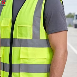 เสื้อกั๊กสะท้อนแสงสำหรับผู้ชายแบบกำหนดเองได้ มาตรฐาน ANSI Class 2 EN ISO 20471 รับรองการมองเห็นสูง น้ำหนักเบา ระบายอากาศได้ดี เหมาะสำหรับงานหลากหลายประเภท - Product Image 2