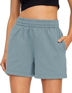 High Quality Women's Jogging <b>Shorts</b> Breathable & Quick Dry Custom Logo White Fleece with Pattern Decoration - Product Image 1