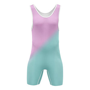 Women's Gradient Color Sleeveless Fitted Vest Bodysuit Spandex <b>Polyester</b> Breathable All Seasons Sport Wear - Product Image 1