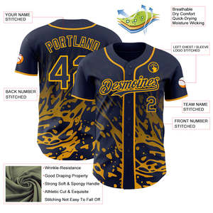 เสื้อเบสบอลแบบกำหนดเอง Yourteams 00 ลายพรางพิมพ์ลายแบบ Sublimated สำหรับผู้ใหญ่ แขนสั้น ระบายอากาศได้ดี ผลิตจากโพลีเอสเตอร์ ชุดกีฬา - Product Image 3