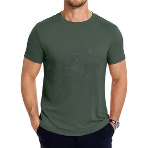 เสื้อยืดคอกลมผ้าฝ้ายเนื้อนุ่มพรีเมียมสำหรับผู้ชาย สวมใส่สบายๆ ในฤดูร้อน น้ำหนักเบา แขนสั้น เหมาะสำหรับใส่ทุกวัน เสื้อยืดพื้นฐาน - Product Image 3