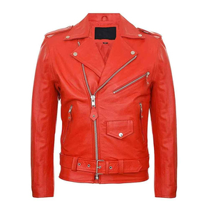 Veste en cuir PU pour homme, style streetwear, avec fermeture éclair, tissu et rembourrage tendance, neuve, vente en gros ODM - Product Image 1