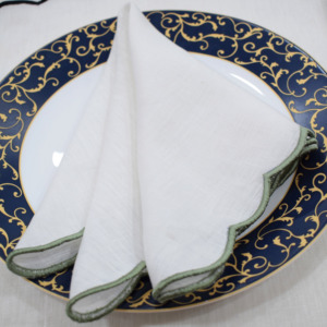 ผ้าเช็ดปากโต๊ะสี่เหลี่ยมขนาด 45x45 ซม. ทำจากผ้าลินินสีขาวล้วน 100% หรูหรา ทำมือ เป็นมิตรกับสิ่งแวดล้อม ปรับแต่งได้ เหมาะสำหรับตกแต่งบ้านและงานแต่งงาน - Product Image 5