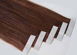 Extensions de cheveux naturels indiens vierges Remy blonds bouclés avec bandes adhésives, pointes épaisses et volumineuses - Product Image 3