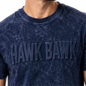 T-shirt en coton délavé pour homme, style vintage, tissu doux, sur mesure, coupe moderne, coutures de qualité, pour homme. - Product Image 4