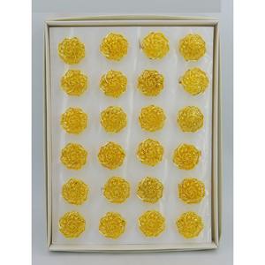 Anillos de dedo Dubai indio árabe chapado en oro clásico étnico dorado anillos de dedo de gran tamaño ajustable - Product Image 4