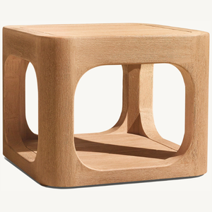 Mesa de Comedor Cuadrada de Madera Maciza para Exteriores, Diseño Moderno, para Hotel o Uso Interior/Exterior, en Oferta - Product Image 3