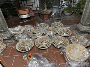 Plato colgante grande de algas marinas hecho a mano para decoración de pared, añade un toque rústico natural a tu sala de estar o cafetería - Product Image 2