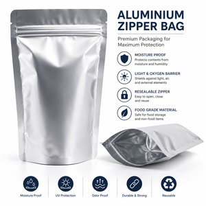 Bolsa con Cierre Hermético de Mylar y Aluminio Laminado, Resistente al Calor y a la Humedad, para Almacenamiento de Alimentos, Papas Fritas, de 1 a 5 Galones, Impresión por Grabado - Product Image 6